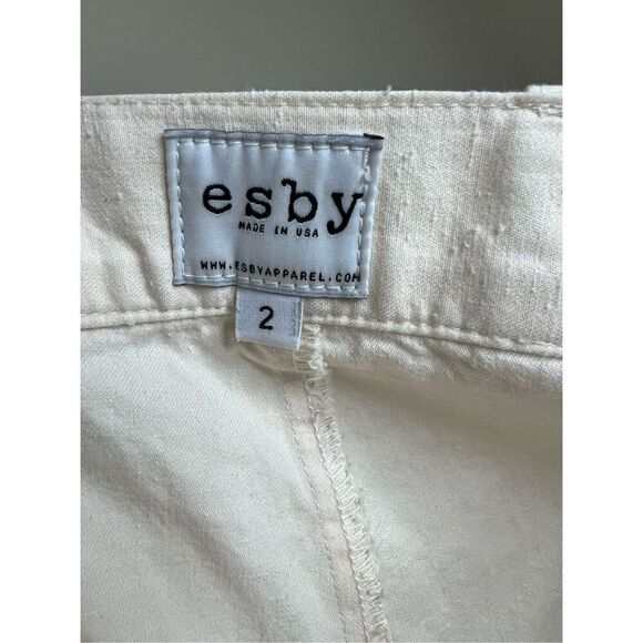 Esby Emma Trousers in Natural Slub - Picture 7 of 8
